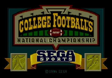 College Football's National Championship (USA) screen shot title